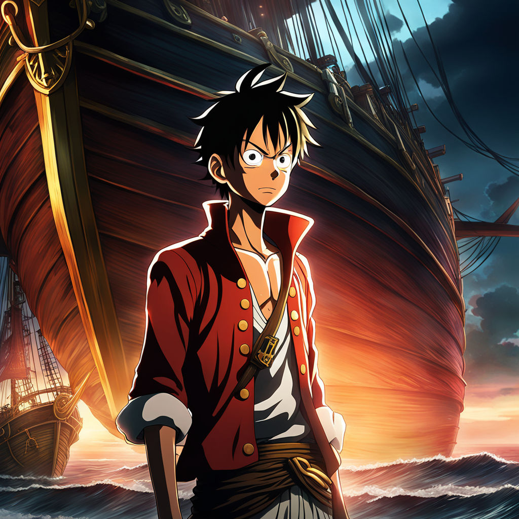 luffy avec son bateau - Playground