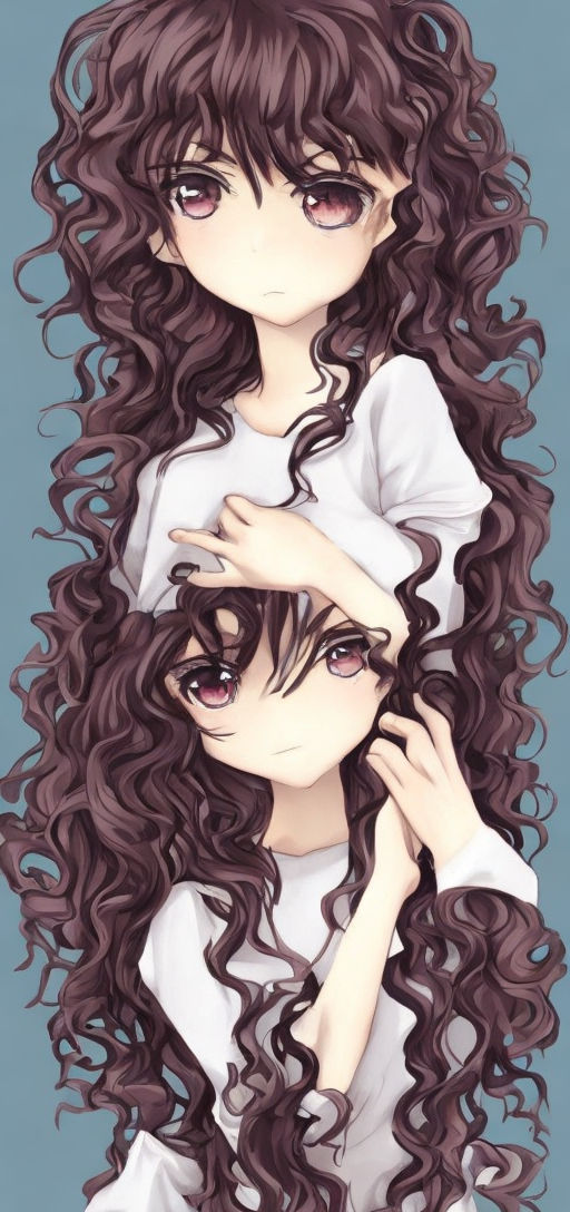 100 Anime Girl With Curly Hair Stock Photos Pictures  RoyaltyFree  Images  iStock