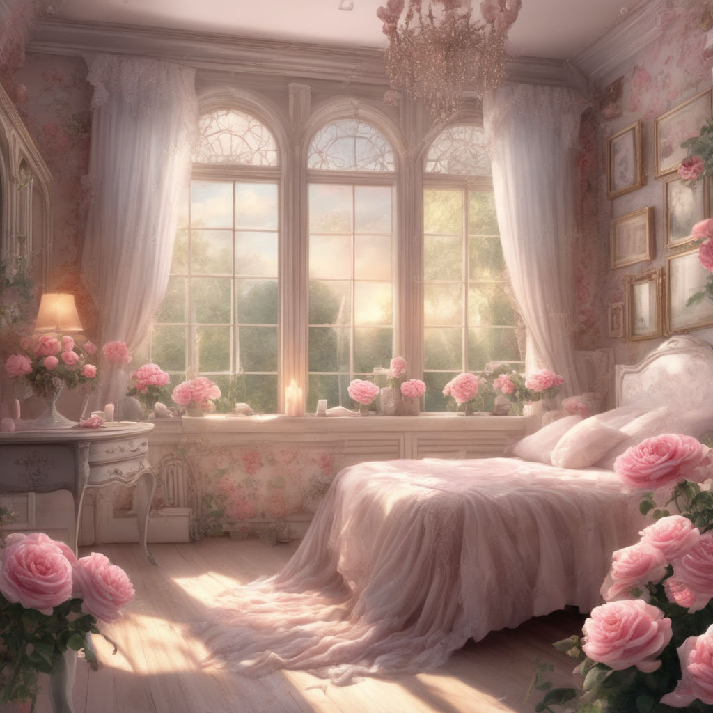 Mysterious Room Interior Anime Style Graphic · Creative Fabrica