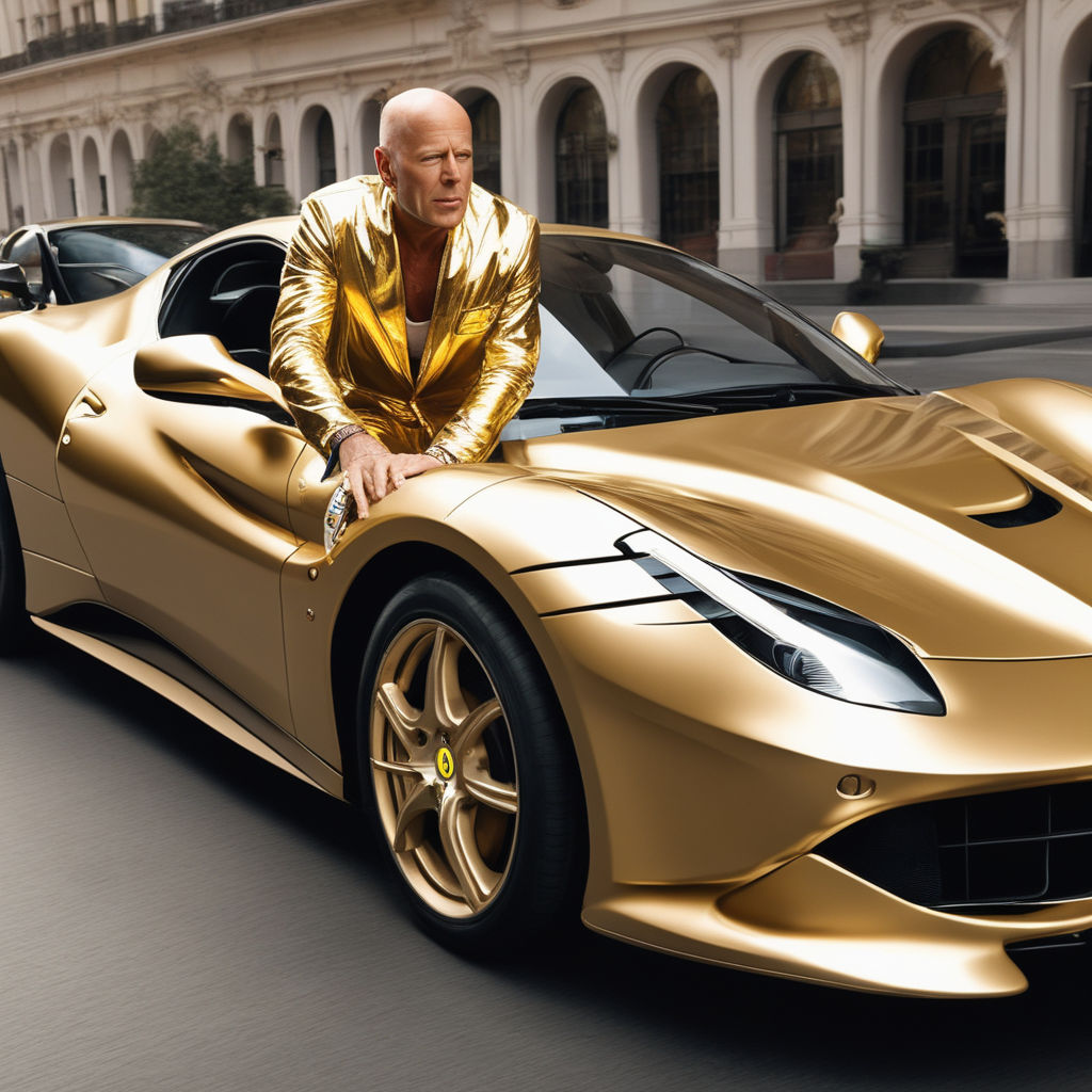 pure gold ferrari