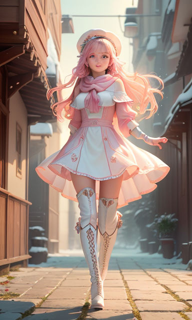 Anime Girl Pink Dress HD Png Download  Transparent Png Image  PNGitem