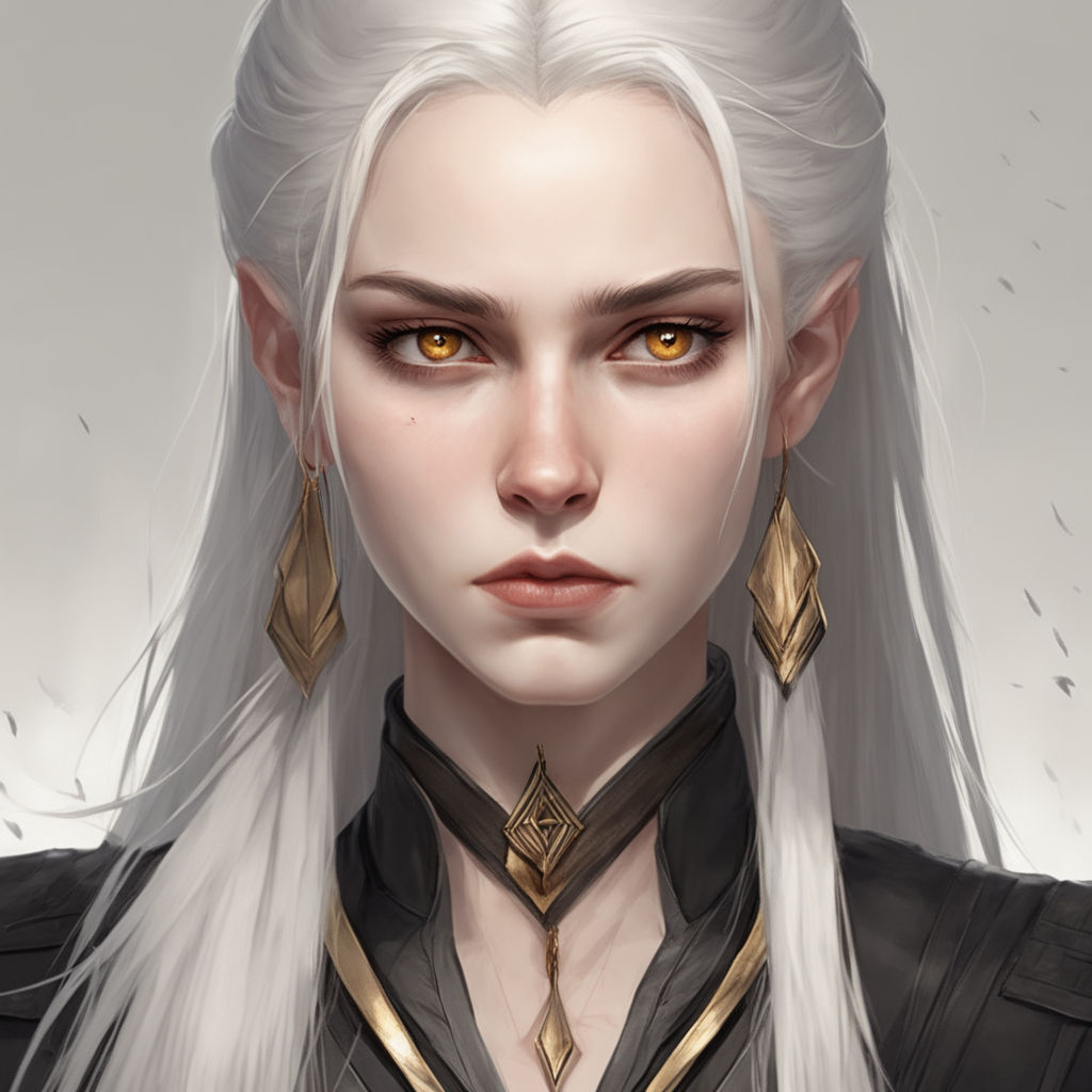 female white hair