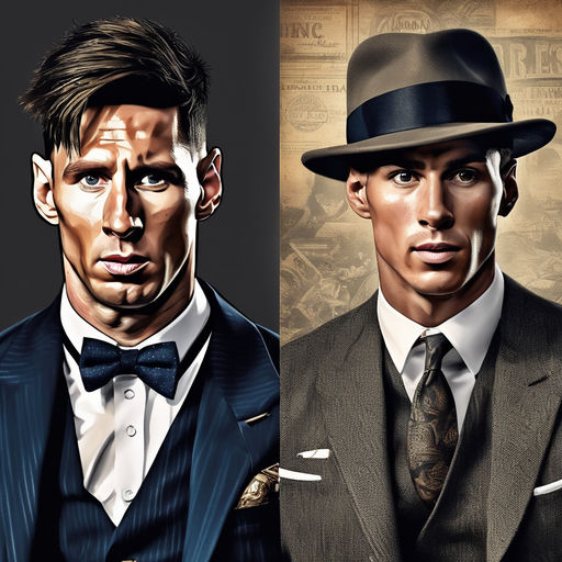 Messi and Ronaldo playing chess over a Louis Vitton luggage photorealistic  - Playground