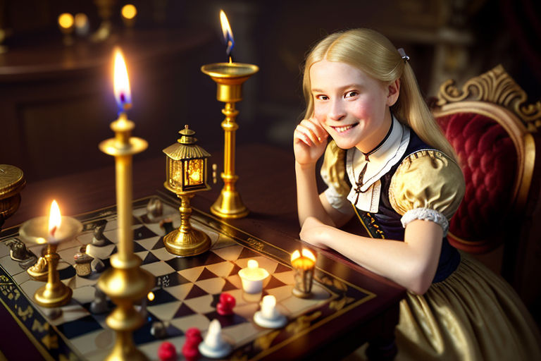 Girl and Big Chess in Hotel Egypt Stock Image - Image of blond, learn:  58699831