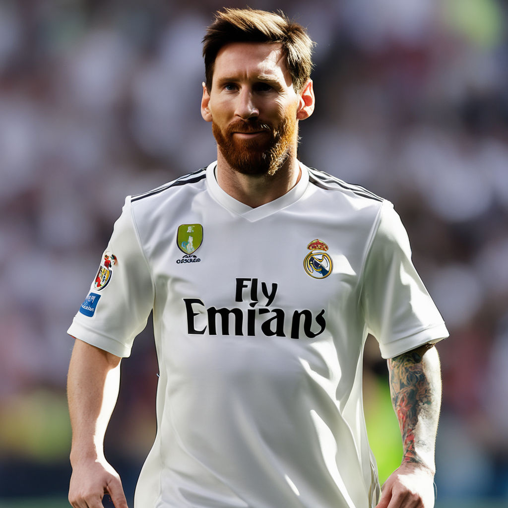 Messi real madrid shirt