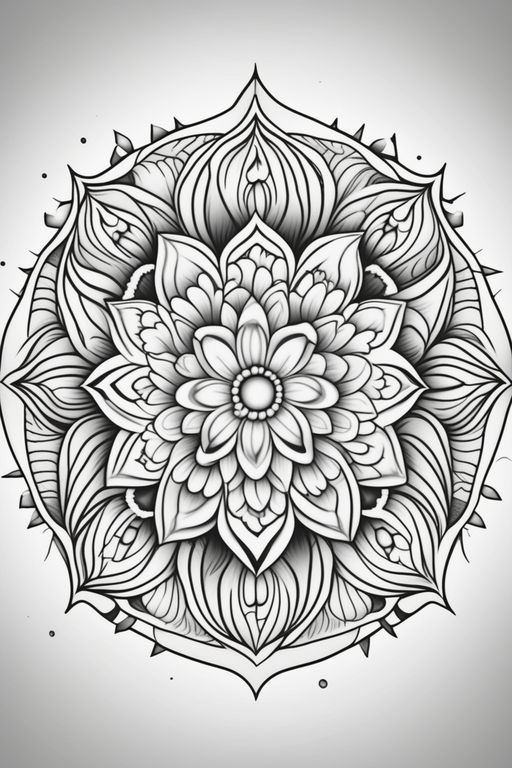 mandala tattoo drawing