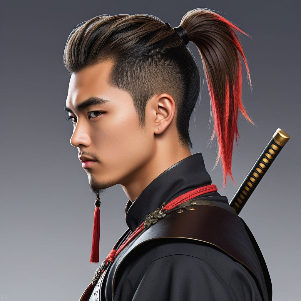 Korean Male Ponytail