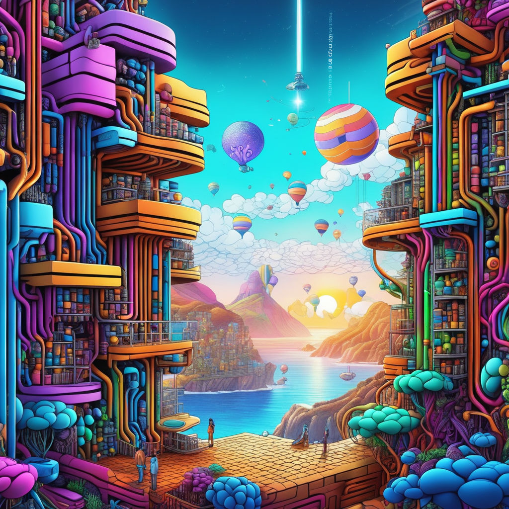 Download Image Weirdcore's trippy surreal digital landscape