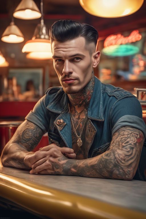 rockabilly tattoo guy