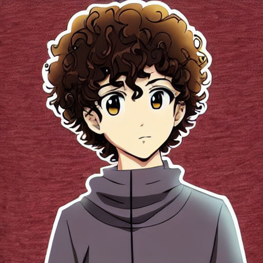 Curly hair anime boy HD wallpapers  Pxfuel