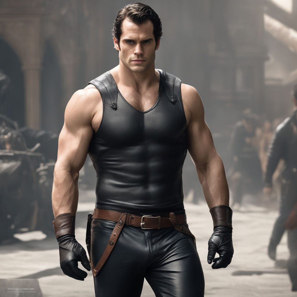 1024px x 1024px - Gay porn Muscle Gladiator Henry Cavill wearing leather harness underwear\