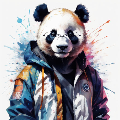 Panda Bear Hiphop Svg Cool Panda Clipart Hipster Panda 