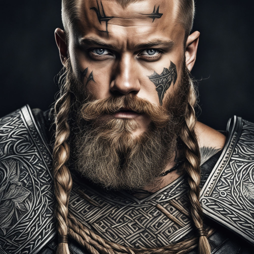 Norse facial tattoos