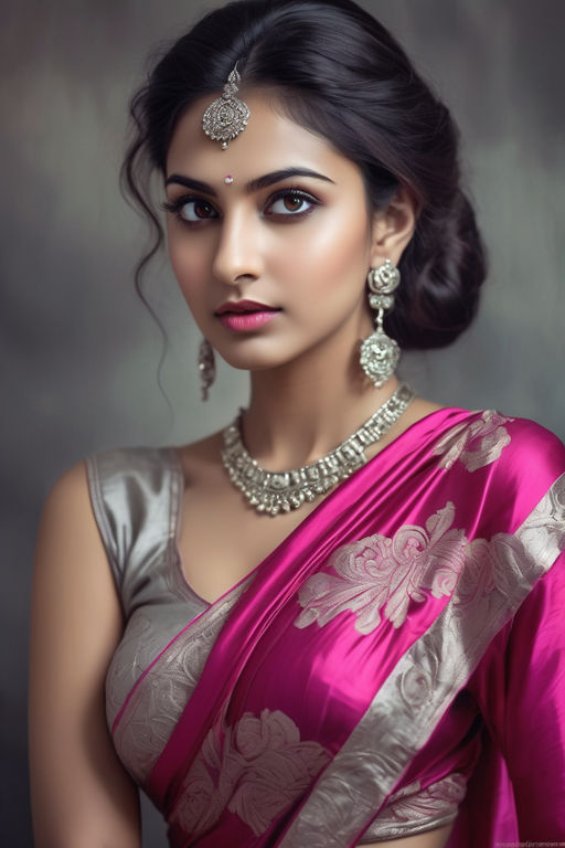 Indian Satin Silk Beauty AI