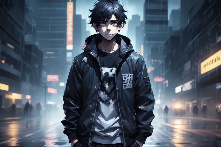 HD edgy anime boy wallpapers