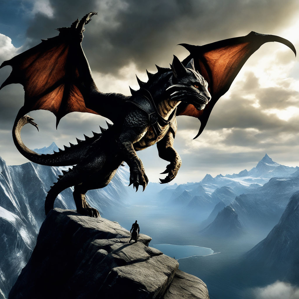 epic skyrim dragons