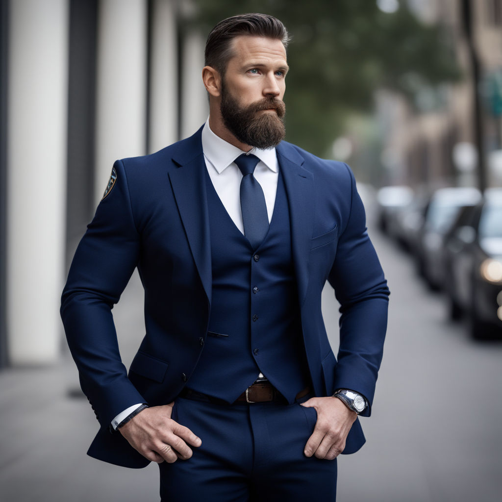 3 Piece Executive - Classic Navy Blue Suit