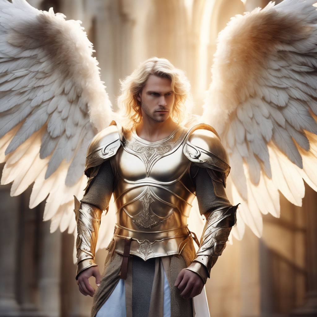 male angel warrior armor