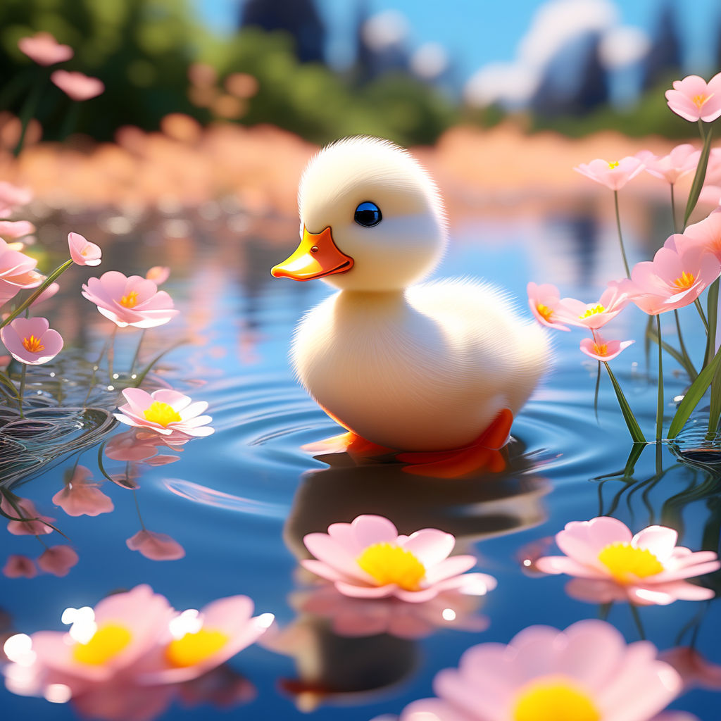 Smooth Flower Duck : r/CuteDucks