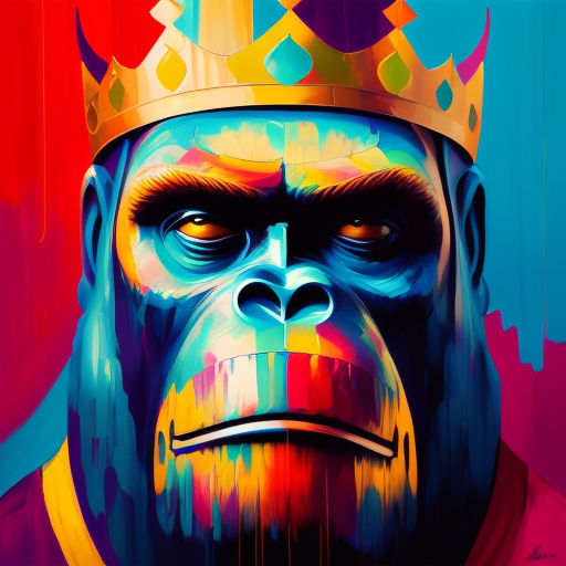 King Gorilla #037 - King Gorilla - Graffiti Minimalist Pop Art