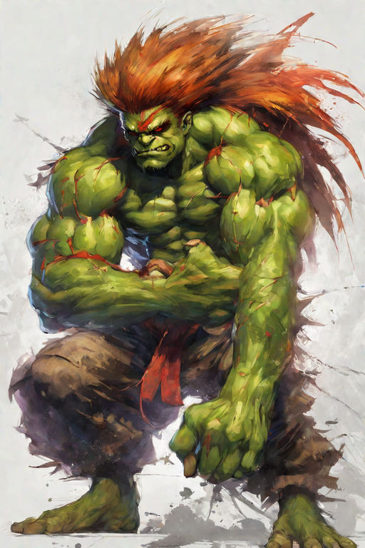 ArtStation - Blanka - Street Fighter Fan Art