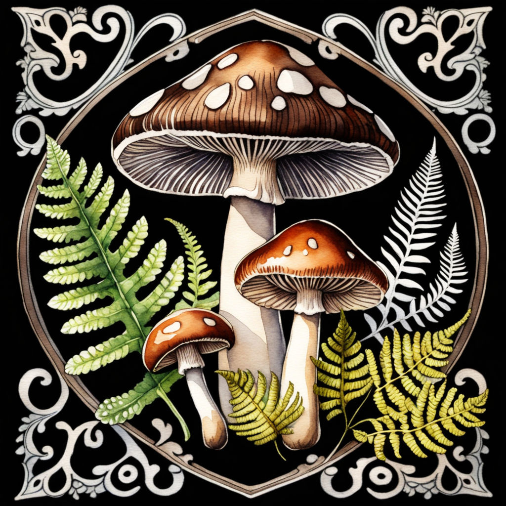 ArtStation - Weirdcore mushroom painting