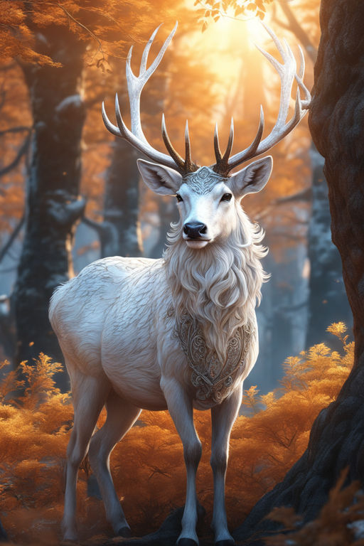 fantasy deer art