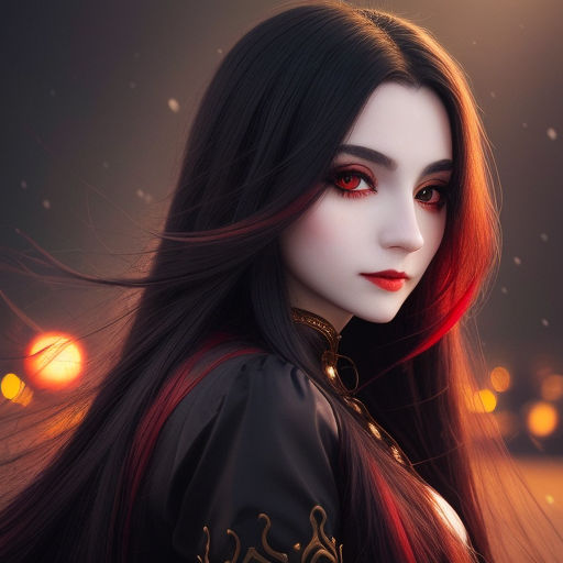 A portrait of a beautiful vampire girl by BananaBee1617 on DeviantArt