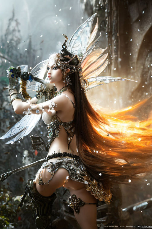 Beautiful Face Sexy Body Fantasy Steam Punk Princess Wearing