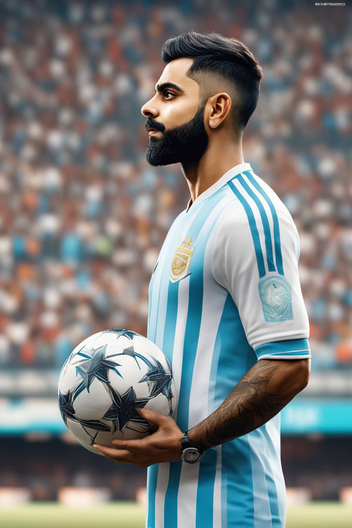 ArtStation - Soccer Red & Blue Jersey Player-11