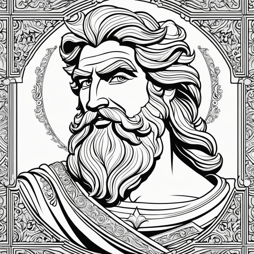 zeus face drawing