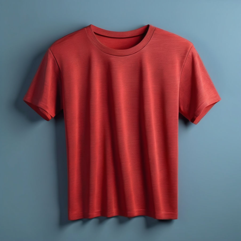 Foursquare Plain 100% Cotton 160gsm Short Sleeve Round Neck T-Shirt / Red  Color Round Neck T-Shirt / Nude Color T-Shirt