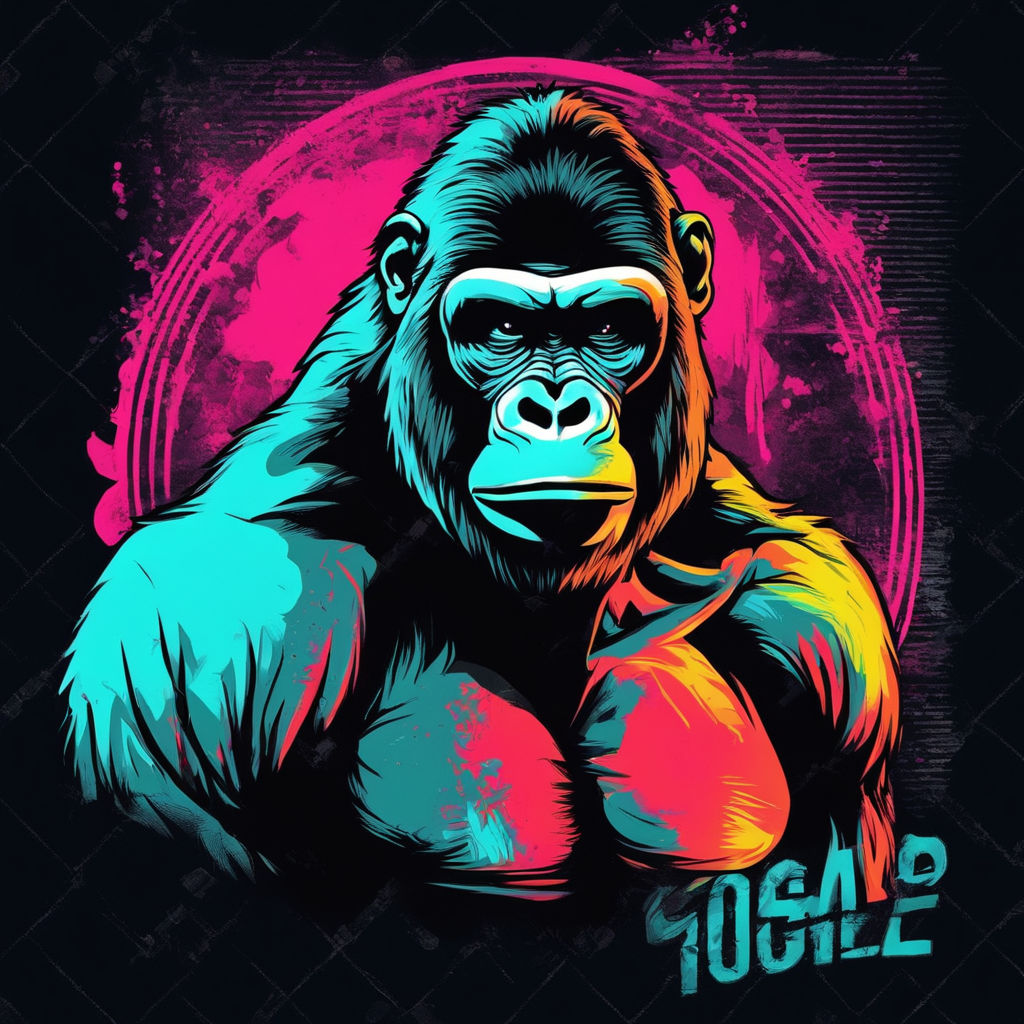 Premium Vector  Funny monkey gorilla chest halloween costume vector design  graphics for tshirt prints