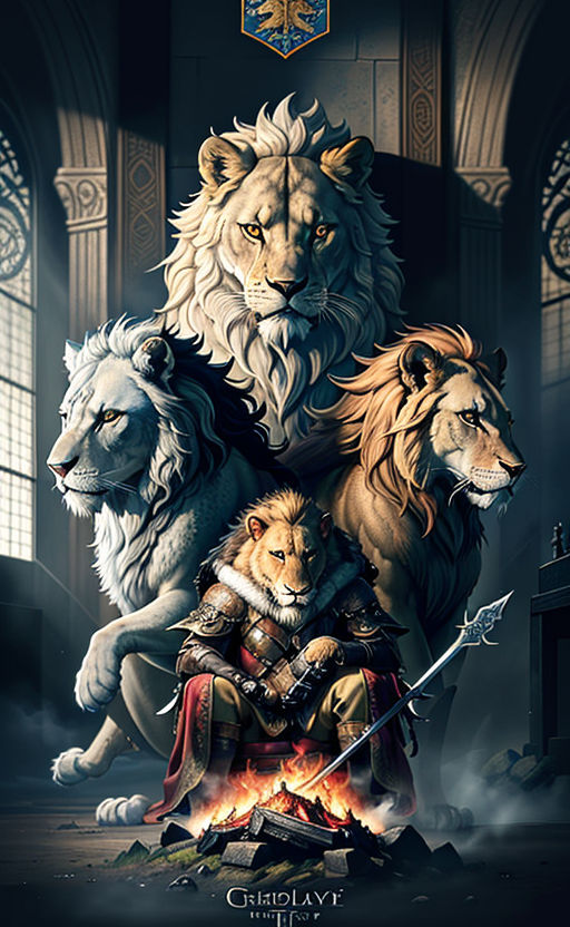 four headed lion