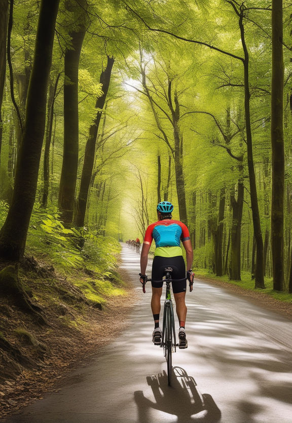 lying down posture of cyclist emphasized