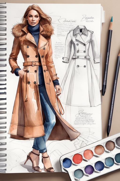 Free Downloads: Illustrator Coat Flat Sketches