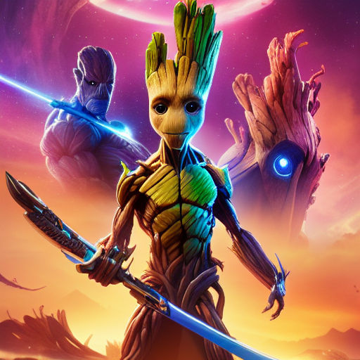 Download Captivating 4K Desktop Wallpaper featuring Baby Groot