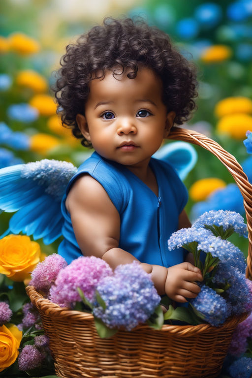 african american baby with blue eyes