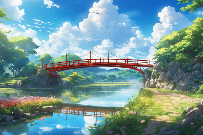 anime river gif | Anime scenery, Aesthetic anime, Anime