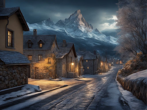 dark winter night wallpaper