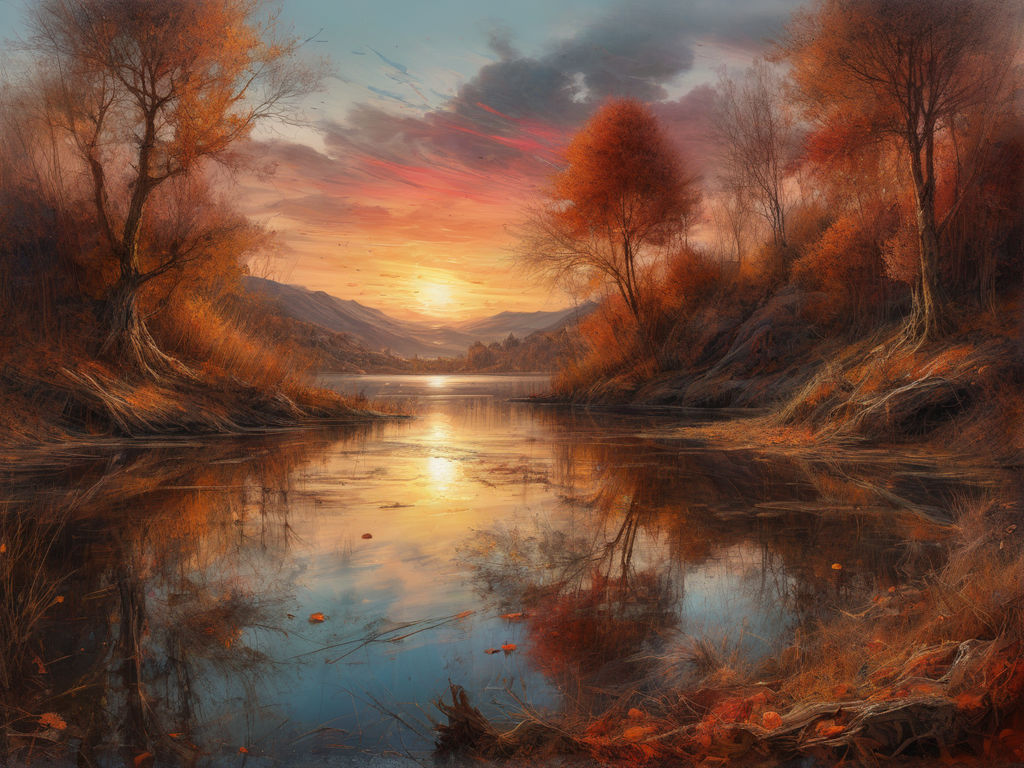 Artist Captures the Beauty of Nature with Colorful Landscape