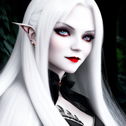 In love! Vampire Girl Face (White)