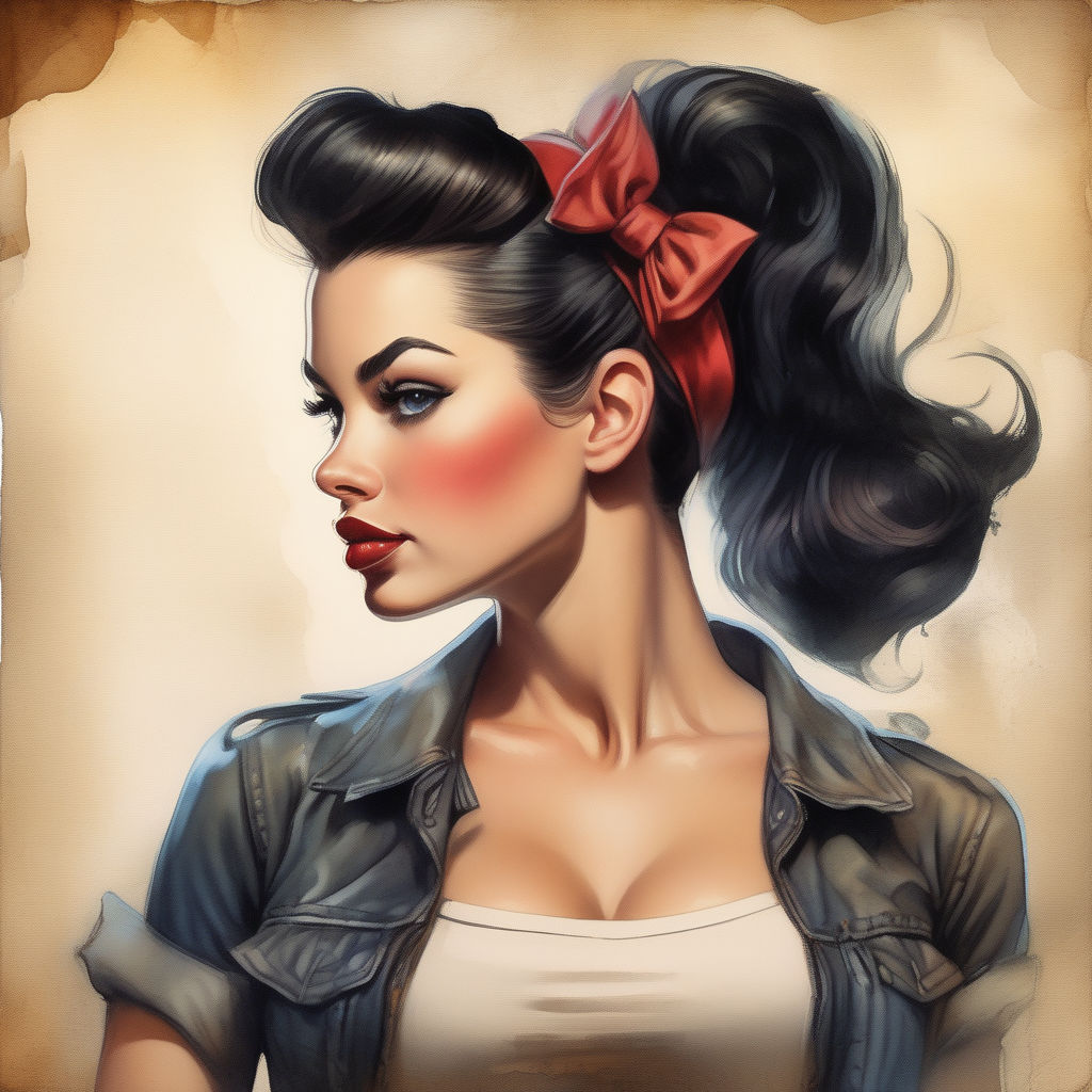 in Pin-up art style - Playground