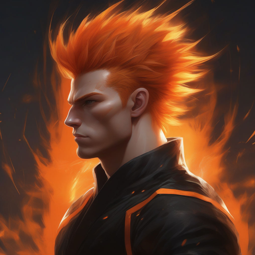 Orange Spikey Anime Hair Ichigo