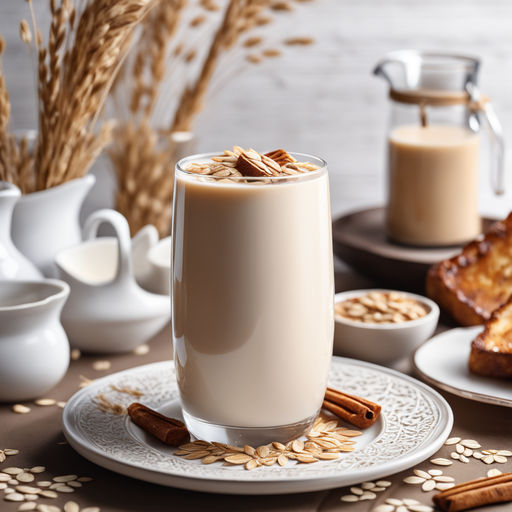 Chocolate Milk is poured into a glass cup on transparent