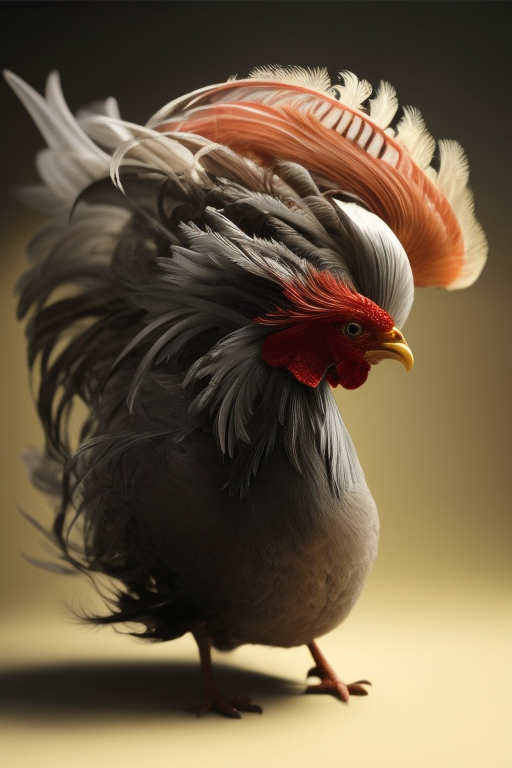 Proud Wild Rooster Neck Feathers Western Stock Photo 1497997406