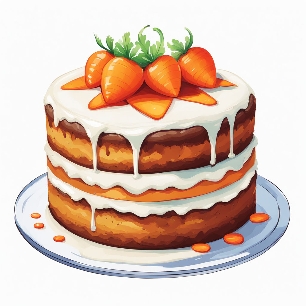 Carrot Cake American Vector & Photo (Free Trial) | Bigstock