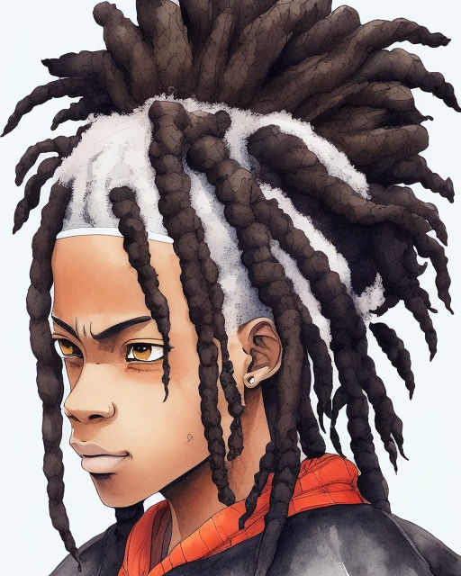black handsome male anime character with pink dreads  Midjourney  OpenArt