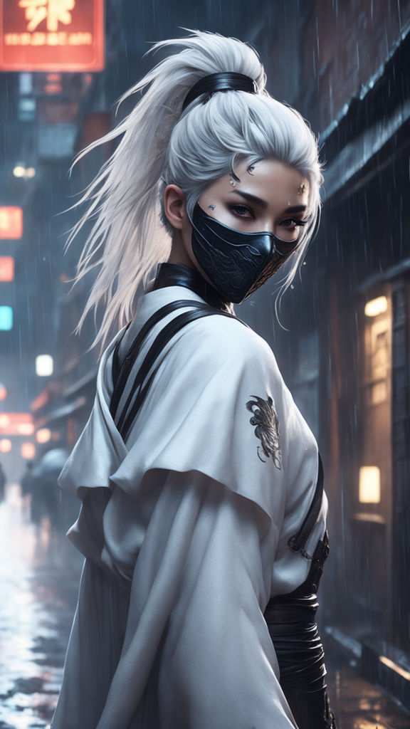 anime masked ninja girl