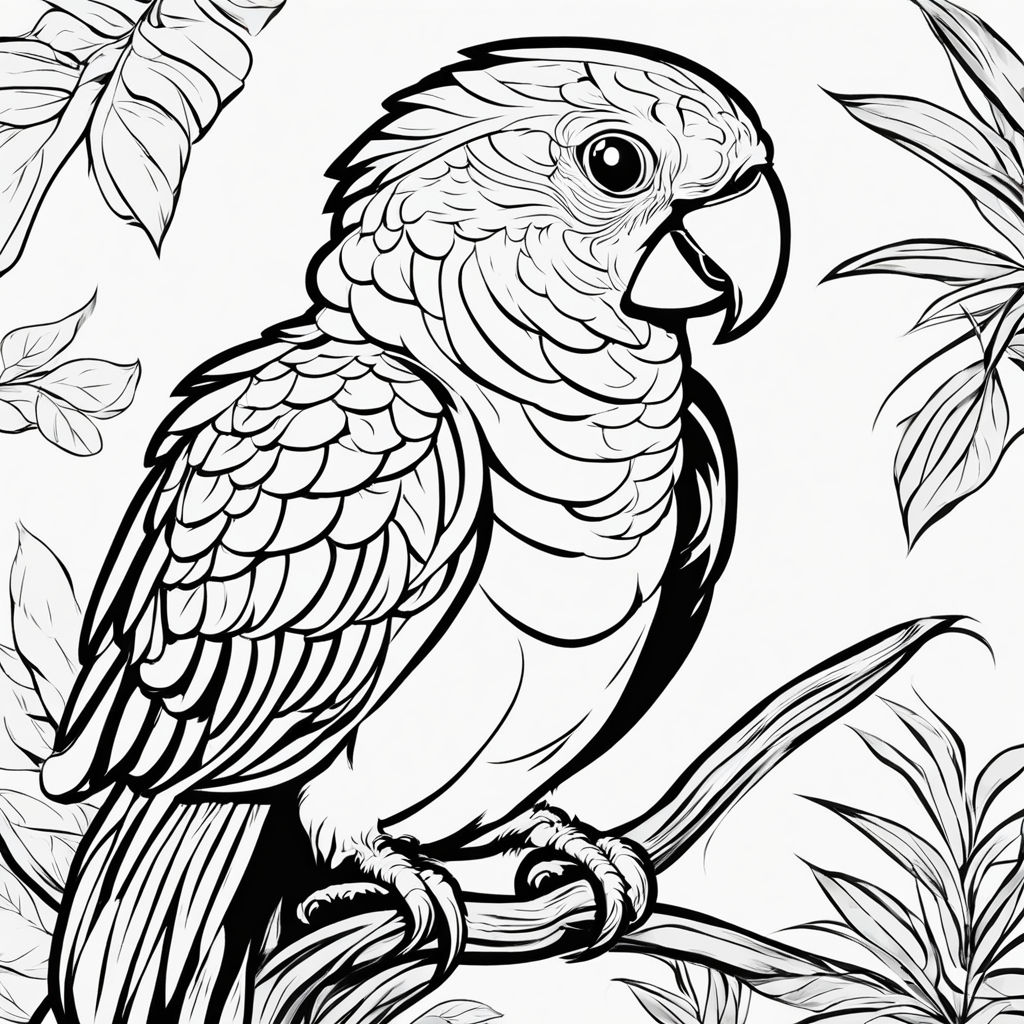 Parrot drawing hi-res stock photography and images - Alamy